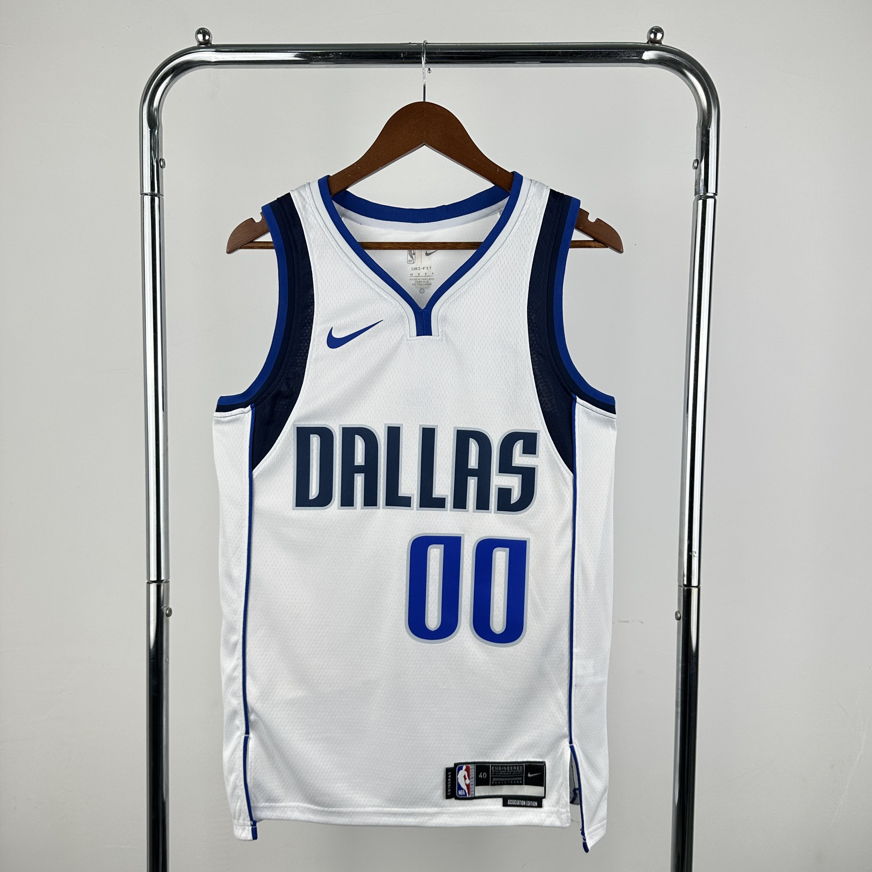 Men Dallas Mavericks #00 Christie White Season Nike 2025 NBA Jersey